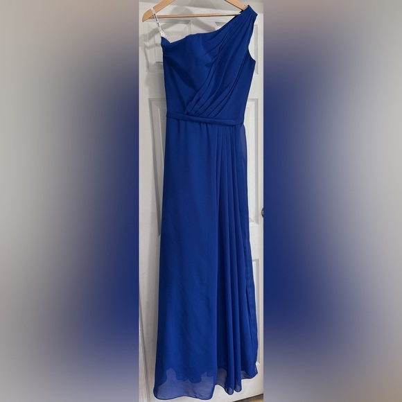 Chic Royal Blue Maxi Skirt - Picture 1 of 7